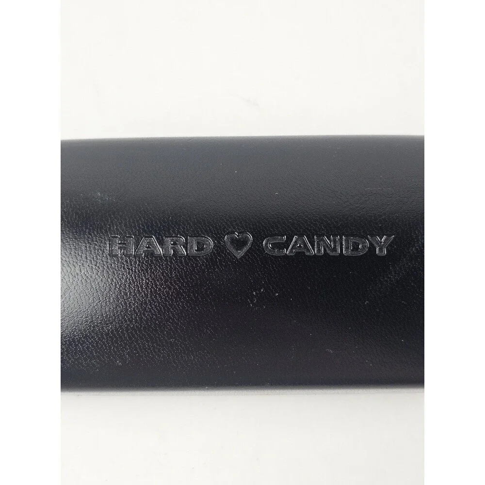Hard Candy Pink Lining Black Hard Clamshell Eyeglasses Sunglasses Case